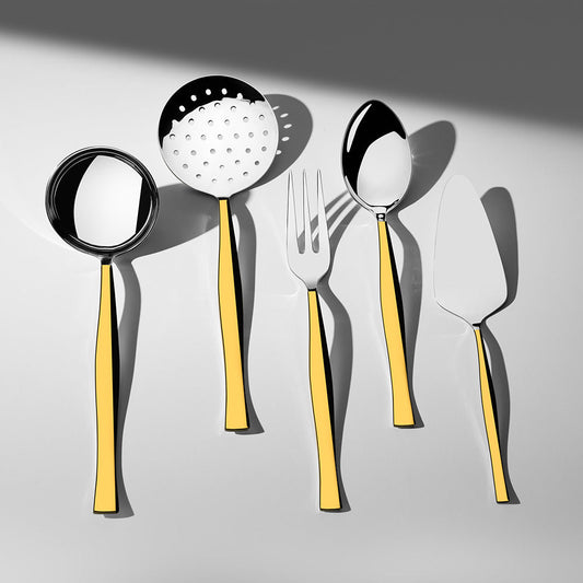 ZARIF GOLD+MIRROR - 89 PIECE - 12 PERSON - BOXED CUTLERY SET