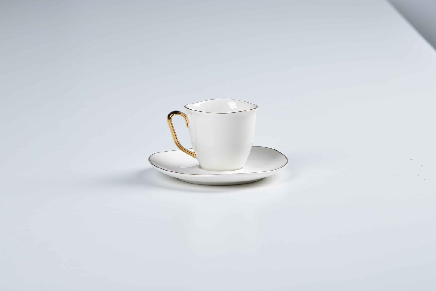 ETERNA PORCELAIN - 60 PIECE DINNER SET FOR 6 PEOPLE - ORGANIC - YZ24-001 - GOLD