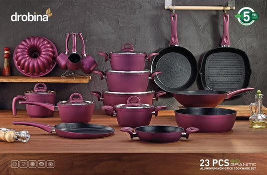 Drobina Titanium Cookware Set – 23 Pieces
