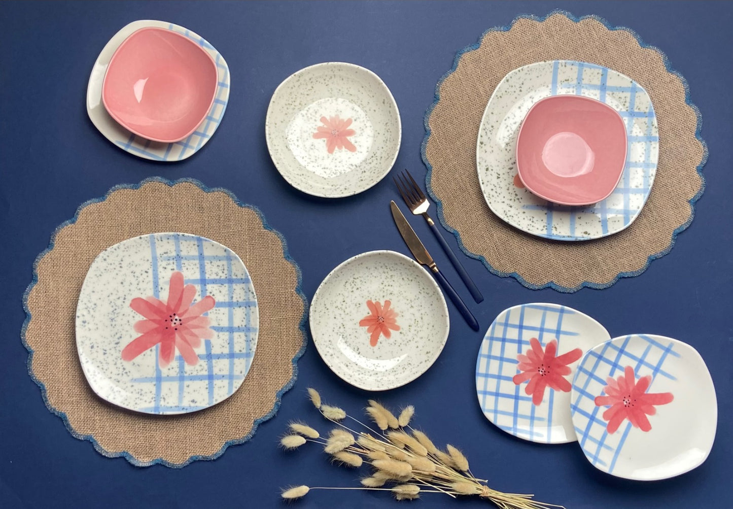 PIazza Blossom Blue - 24 pieces  - 31098