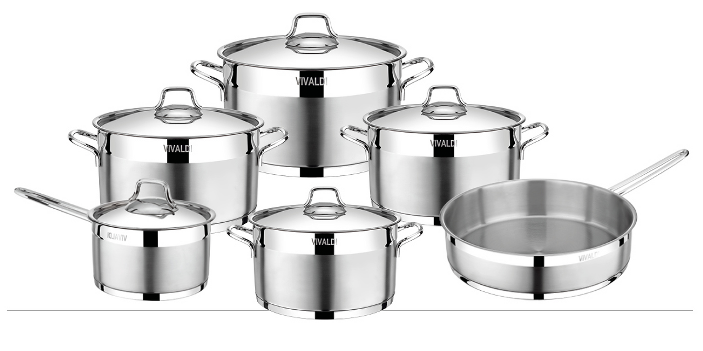 ANKA 11 PCS COOKWARE SET - SILVER