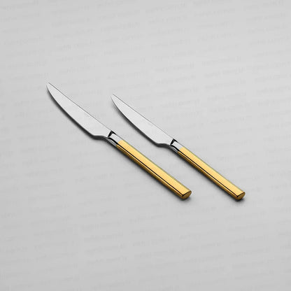 DALYAN GOLD+MIRROR - 89 PIECE - 12 PERSON - BOXED CUTLERY SET