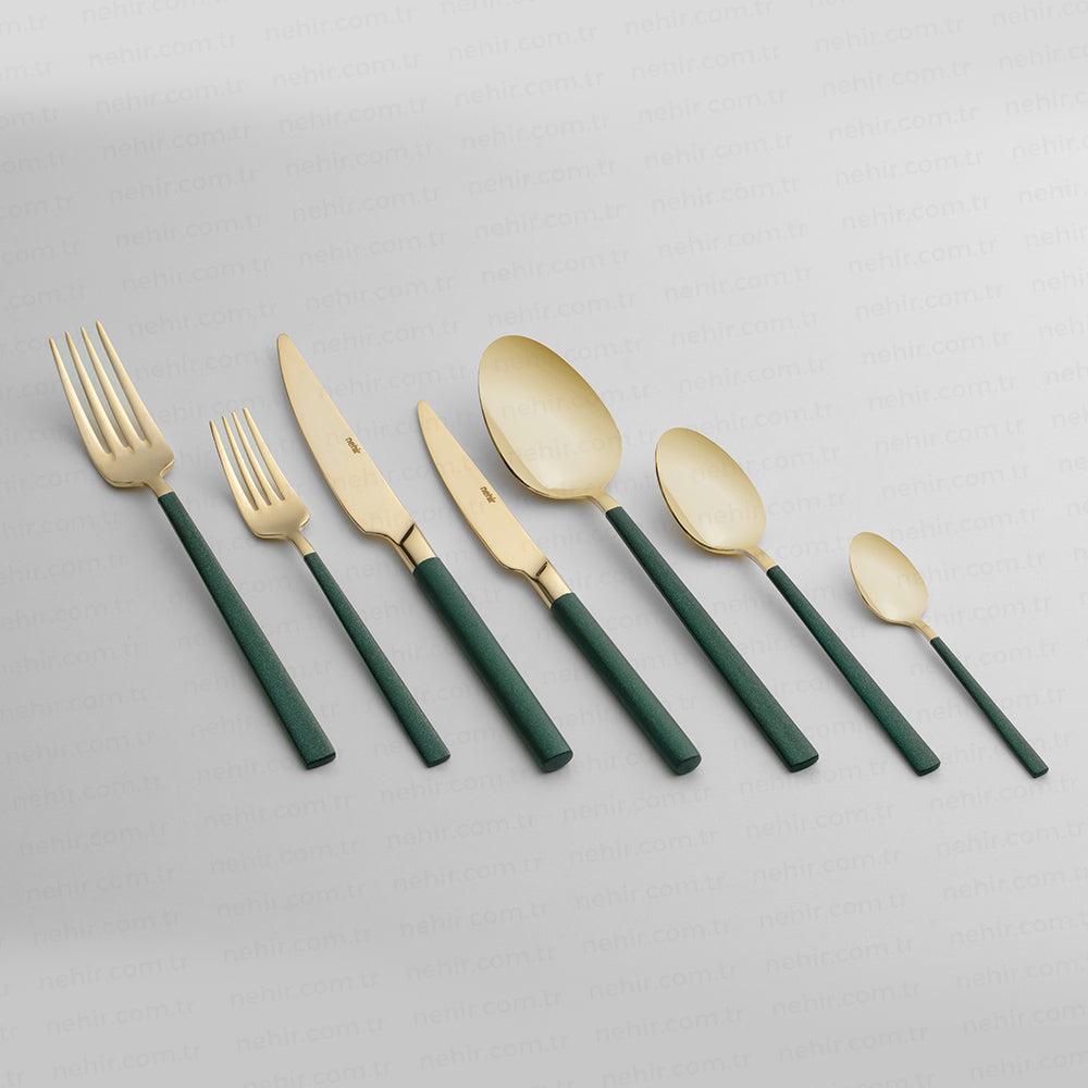 DALYAN - COLORS - 12 Person - 89 Piece - Boxed Cutlery Set