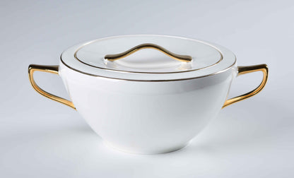 REGAL FINE DINING SET - 60 PIECE DINNER SET FOR 6 PEOPLE - FREYA - GOLD