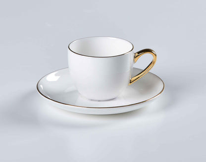 REGAL FINE DINING SET - 60 PIECE DINNER SET FOR 6 PEOPLE - FREYA - GOLD