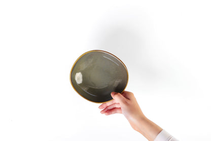 Reactive Glaze Brown Dinner - 18 pieces - R40