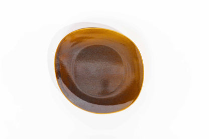 Reactive Glaze Brown Dinner - 18 pieces - R40