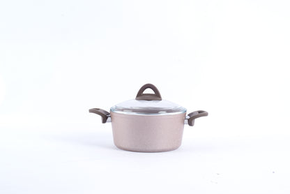 Papila 9-Piece Granite Cookware Set - Light Cream