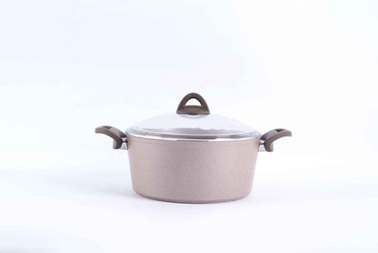 Papila 9-Piece Granite Cookware Set - Light Cream