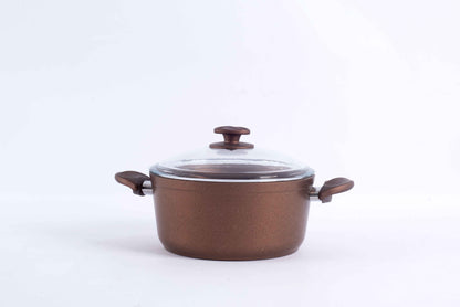 Papila 9-Piece Granite Cookware Set - Cooper