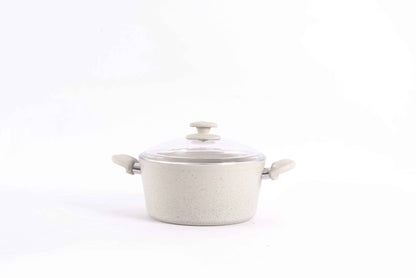 Papila 9-Piece Granite Cookware Set - Cream