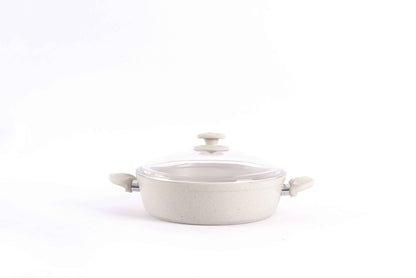 Papila 9-Piece Granite Cookware Set - Cream