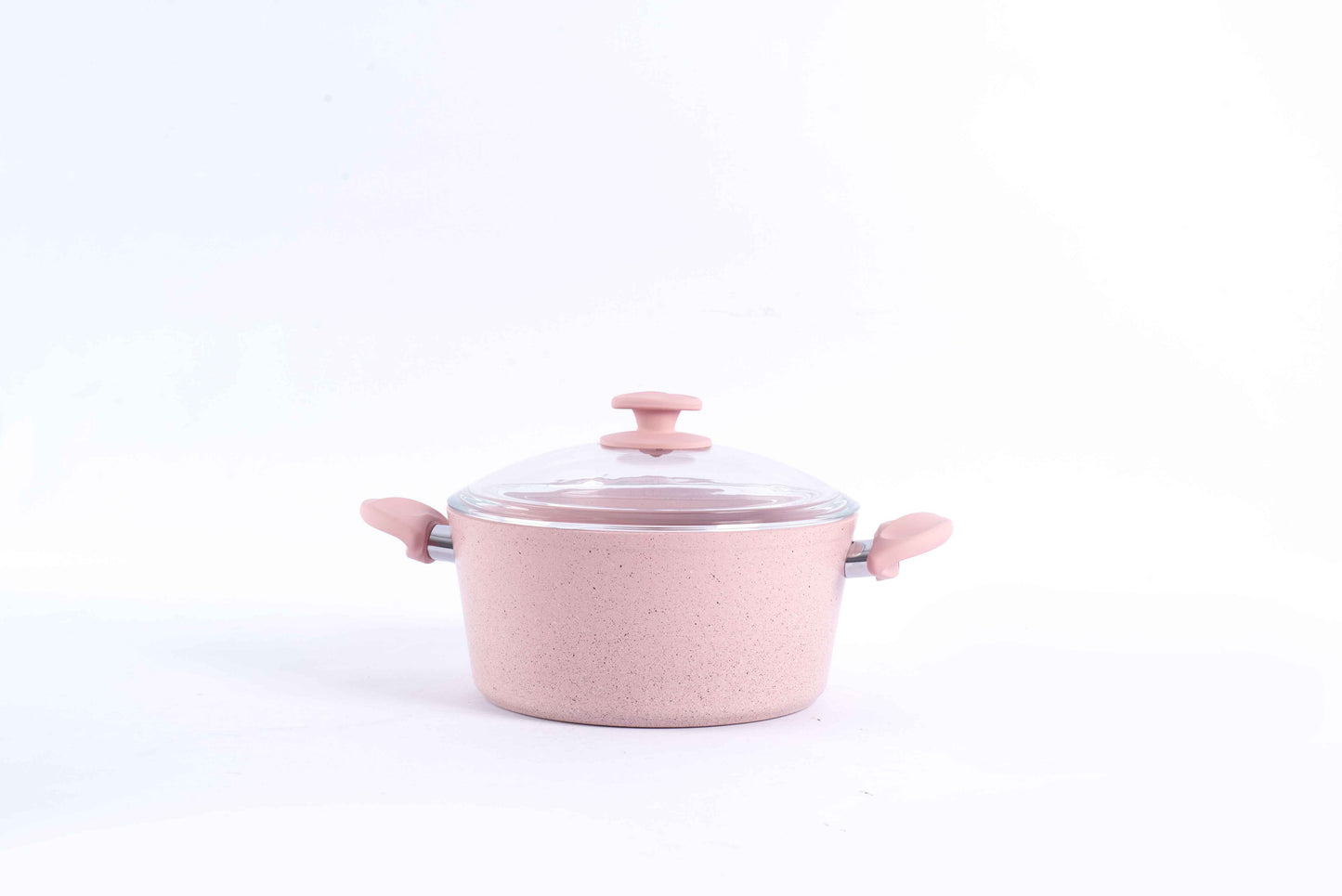 Papila 9-Piece Granite Cookware Set - Pink