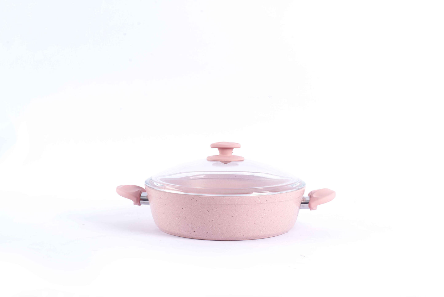 Papila 9-Piece Granite Cookware Set - Pink