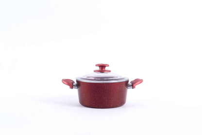 Papila 9-Piece Granite Cookware Set - Red
