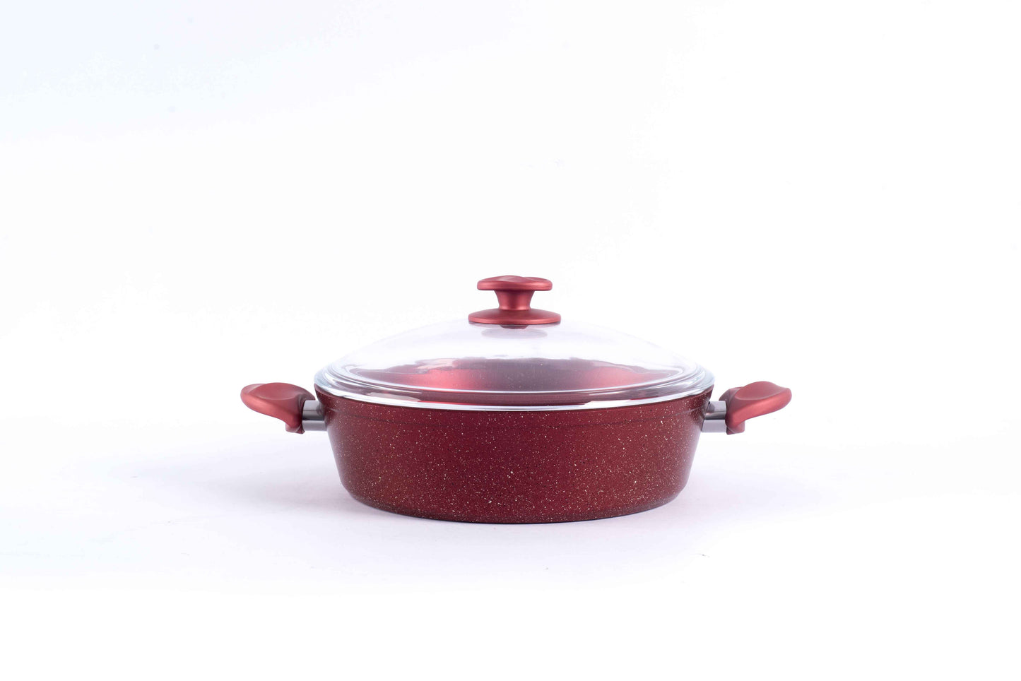 Papila 9-Piece Granite Cookware Set - Red
