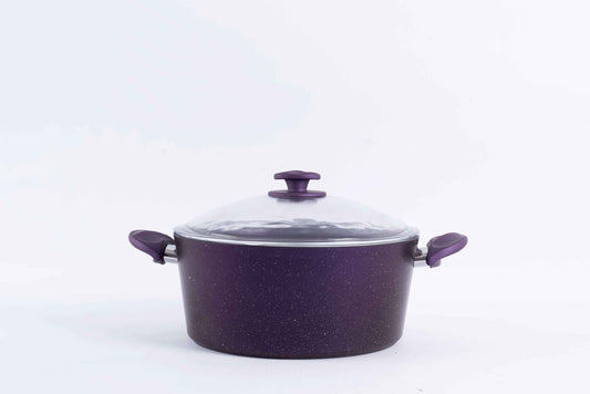 Papila 9-Piece Granite Cookware Set - Purple