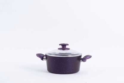 Papila 9-Piece Granite Cookware Set - Purple