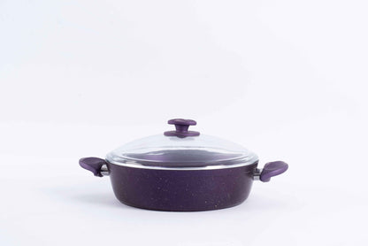 Papila 9-Piece Granite Cookware Set - Purple