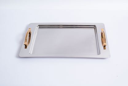 RANA GOLD+MIRROR - TRAY SET - 2-PIECE