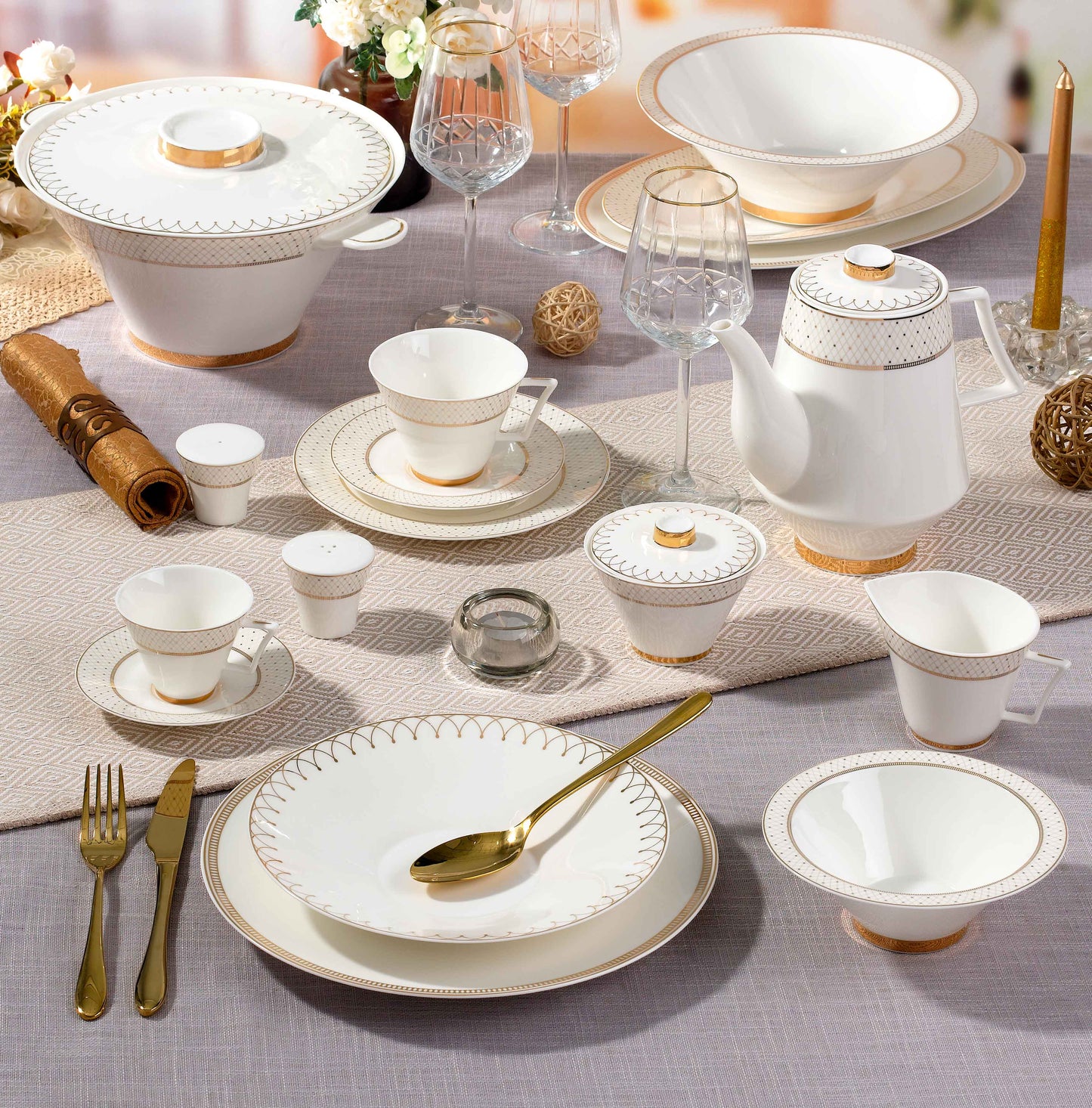 GIGI - BONE PEARL - WEDDINGSET – 60 PIECES – WDS241014-0A