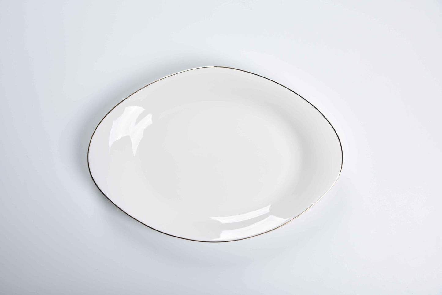 ETERNA PORCELAIN - 60 PIECE DINNER SET FOR 6 PEOPLE - ORGANIC - YZ24-001 - GOLD