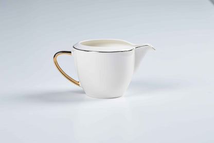 ETERNA PORCELAIN - 60 PIECE DINNER SET FOR 6 PEOPLE - ORGANIC - YZ24-001 - GOLD