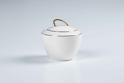 ETERNA PORCELAIN - 60 PIECE DINNER SET FOR 6 PEOPLE - ORGANIC - YZ24-001 - GOLD