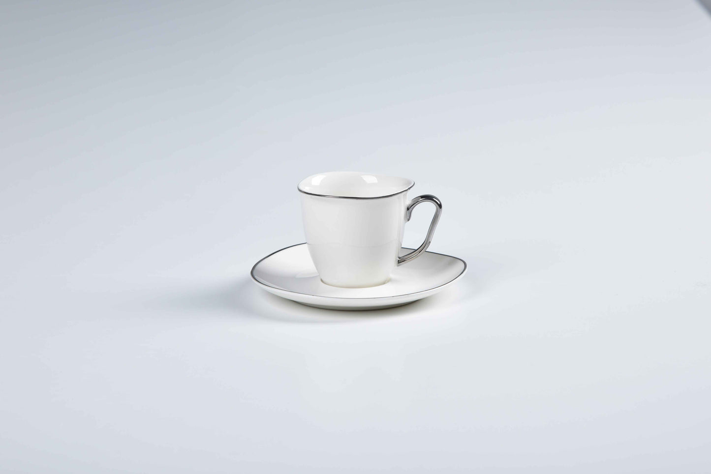ETERNA PORCELAIN - 60 PIECE DINNER SET FOR 6 PEOPLE - ORGANIC - YZ24-001 - PLATINUM