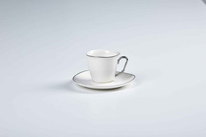 ETERNA PORCELAIN - 60 PIECE DINNER SET FOR 6 PEOPLE - ORGANIC - YZ24-001 - PLATINUM