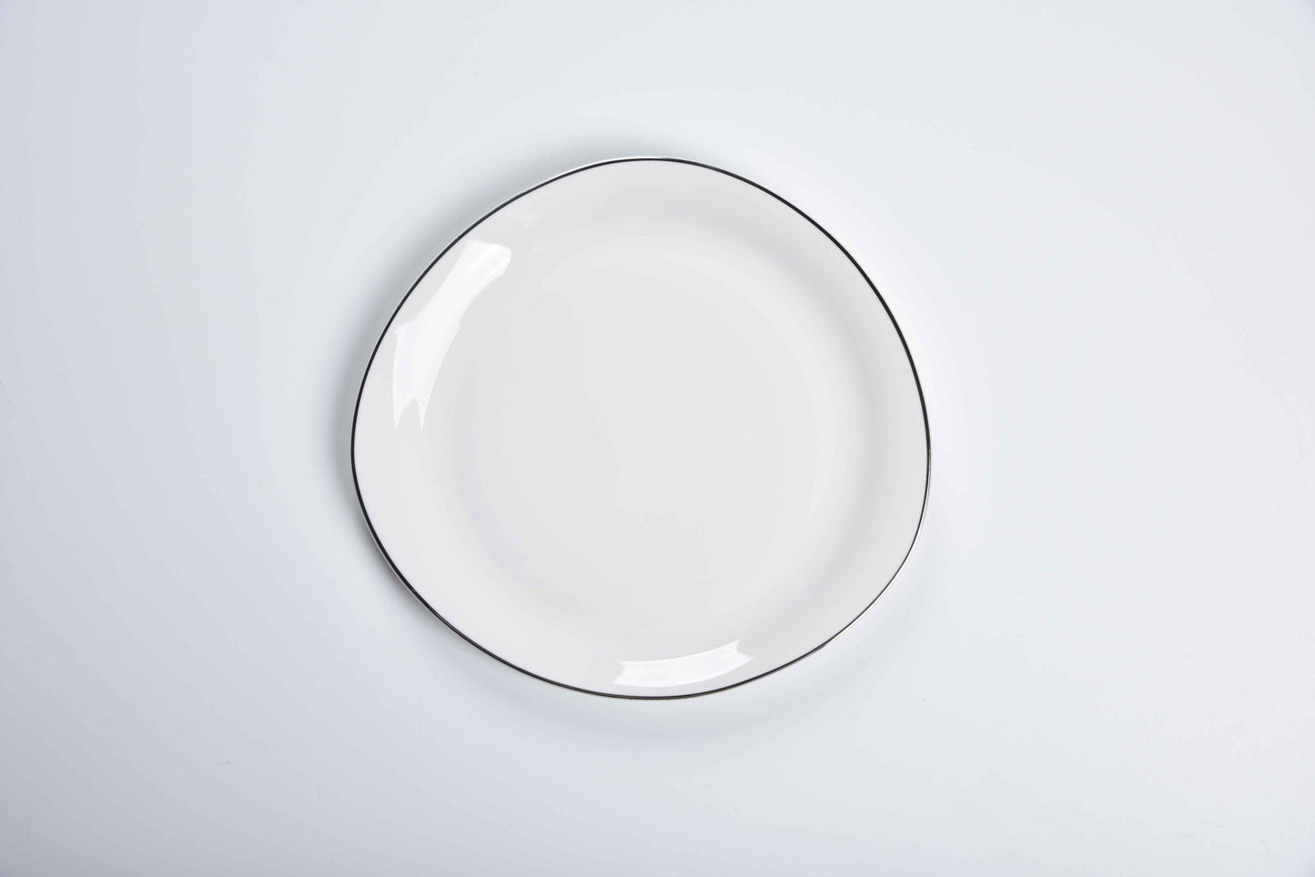 ETERNA PORCELAIN - 60 PIECE DINNER SET FOR 6 PEOPLE - ORGANIC - YZ24-001 - PLATINUM