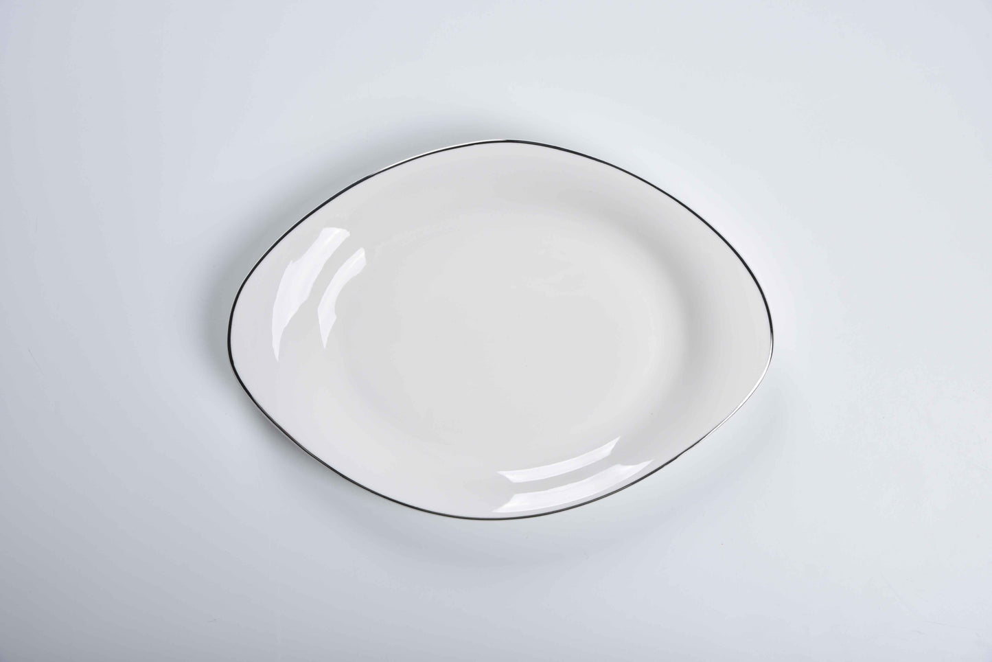 ETERNA PORCELAIN - 60 PIECE DINNER SET FOR 6 PEOPLE - ORGANIC - YZ24-001 - PLATINUM