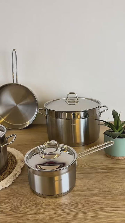 ANKA 11 PCS COOKWARE SET - SILVER