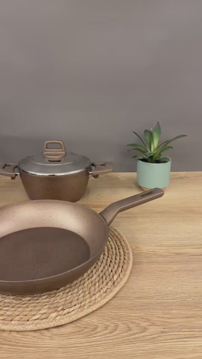 Ecoten 9-Piece Granite Cookware Set - Bronze